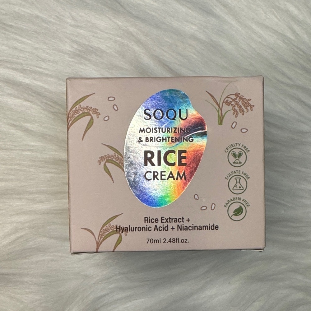 Soqu Moisturizing & Brightening Rice Cream South Korean